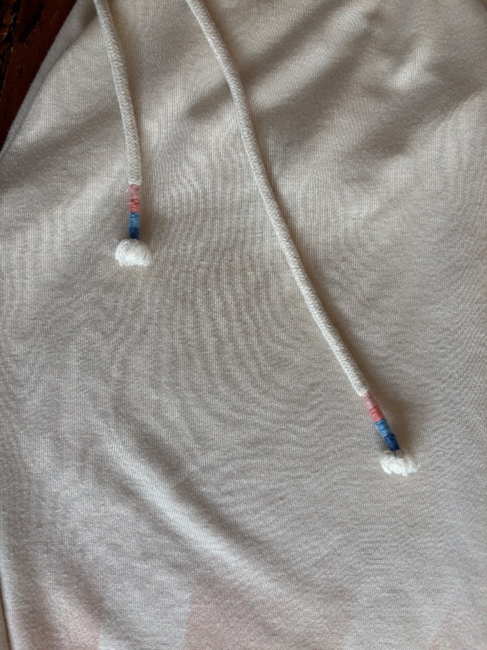 P.J. Salvage Sun Stripe Joggers Size Small Cream Color Pink and Blue - Picture 8 of 9